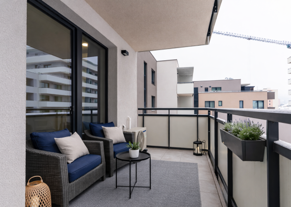 1 izb. BYT s balkónom a garáž. park. miestom - 5. poschodie - novostavba Albelli